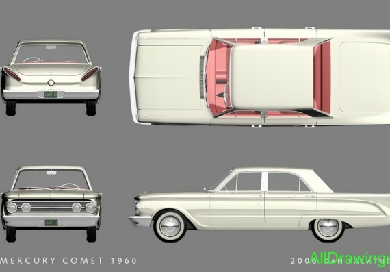 Mercuries Comet (1960) (Mercury Comet (1960)) are drawings of the car